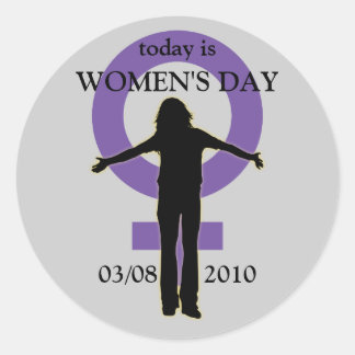 Women's Day Silhouette Sticker
