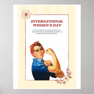 Women's day Theme cute Design Poster
