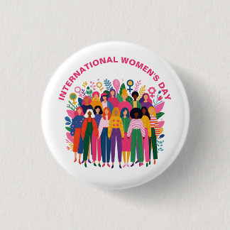 Women's Day Unity March 8th 3 Cm Round Badge