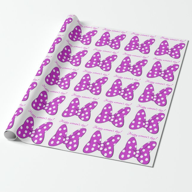 Women's day wrapping paper (Unrolled)
