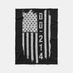Womens Dd-214 Military Veteran Gifts V-neck Fleece Blanket