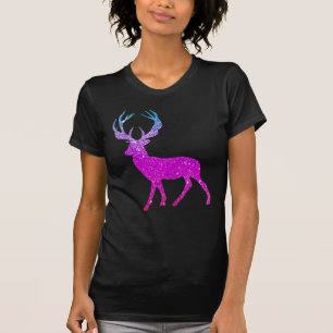 Women's Deer Shirts   Glitter Women's T-Shirts