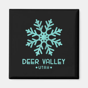 Womens Deer Valley Utah Skiing Magnet