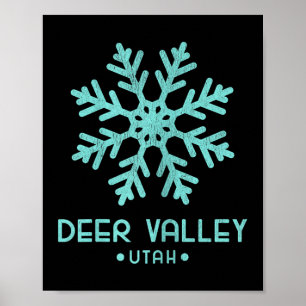 Womens Deer Valley Utah Skiing  Poster