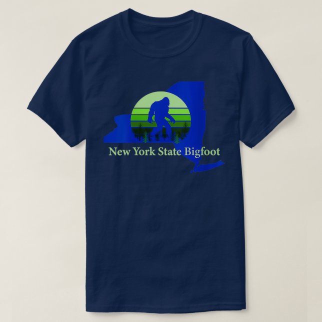 Womens Dees s New York State Bigfoot T-Shirt (Design Front)