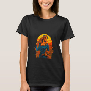 Womens Demeter Greek Mythology V Neck T-Shirt