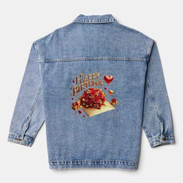 Women's Denim Jacket (Jean Jacket) (Back)