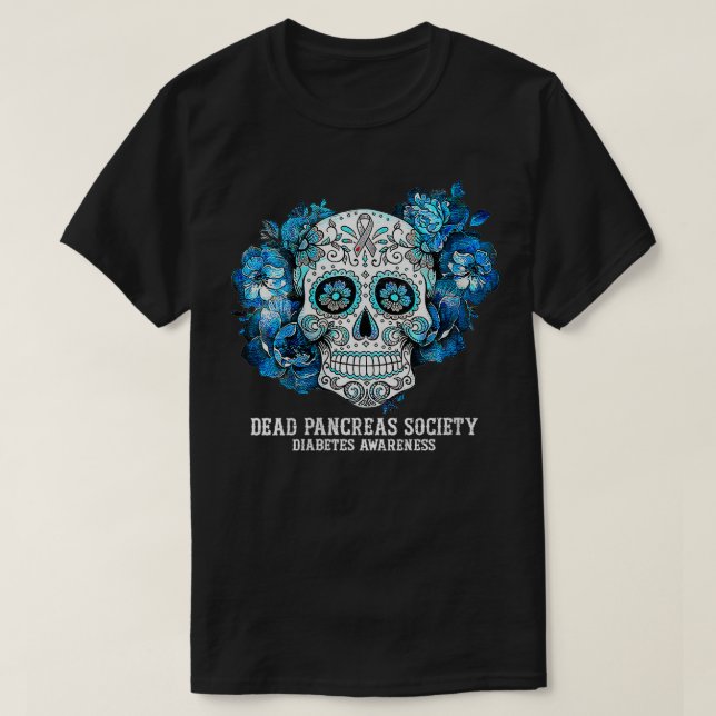Womens Diabetes Awareness Dead Pancreas Society Su T-Shirt (Design Front)