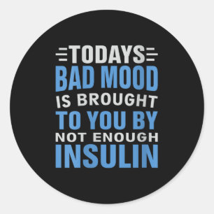 Womens Diabetes Awareness Type 1 2 - Diabetic T1d Classic Round Sticker