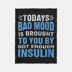 Womens Diabetes Awareness Type 1 2 - Diabetic T1d Fleece Blanket