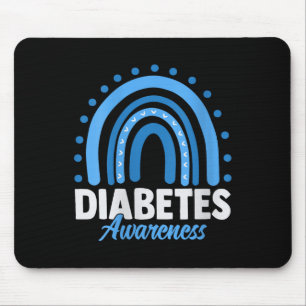 Womens Diabetes Awareness V-neck _1 Mouse Pad