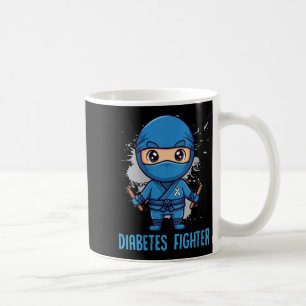 Womens Diabetes Fighter V-neck Coffee Mug