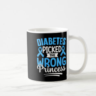 Womens Diabetes Picked The Wrong Princess V-neck  Coffee Mug