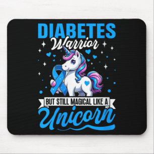 Womens Diabetes Warrior But Still Magical Like A U Mouse Pad