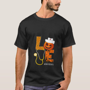 Womens Dialysis Nurse Love Nurse Life Halloween Pu T-Shirt
