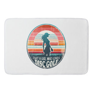 Womens Disc Golf - Frisbee Golf Female  Bath Mat