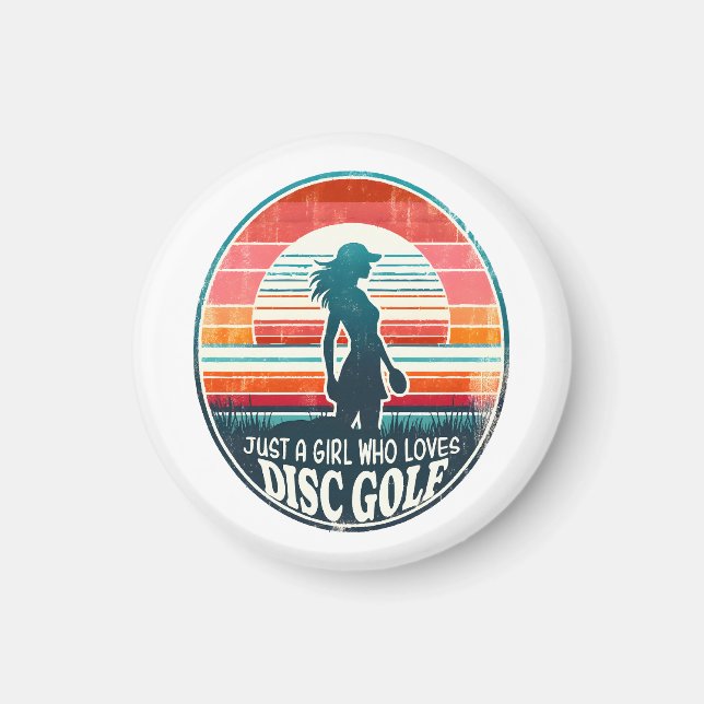 Womens Disc Golf - Frisbee Golf Female  Magnet (Front)