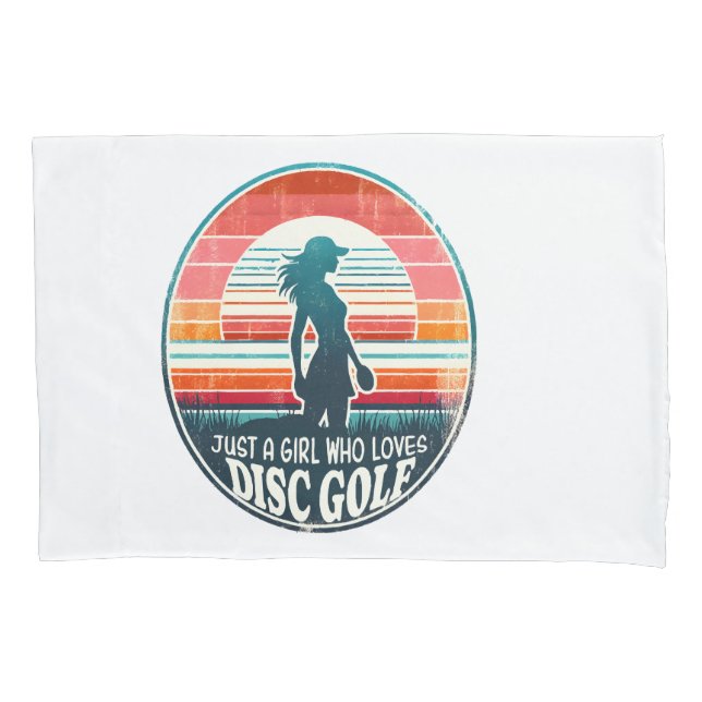 Womens Disc Golf - Frisbee Golf Female  Pillowcase (Front)