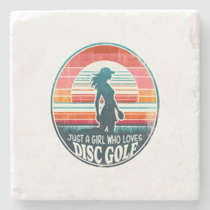 Womens Disc Golf - Frisbee Golf Female  Stone Coaster