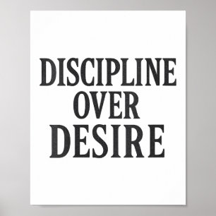 Womens Discipline Over Desire _ Stoic Motivational Poster
