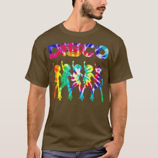 Womens Disco  Disco Themed  Tie Dye Dancing T-Shirt