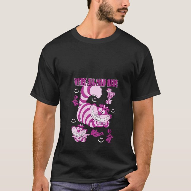 Womens Disney Alice In Wonderland Cheshire Cat We  T-Shirt (Front)