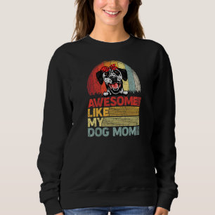 Womens Distressed Dalmatian Awesome Like My Dog Mo Sweatshirt