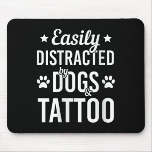 Womens Dog Lover Tattoo Lover Dogs And Tattoos Fun Mouse Pad