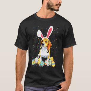 Womens Dog Mum Presents Cute Bunny Dachshund Eggs T-Shirt