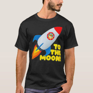 Womens Doge Meme Dogecoin To The Moon Funny Crypto T-Shirt