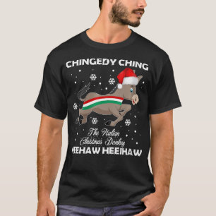 Womens Dominick The Christmas Donkey-Italian T-Shirt