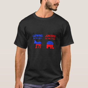 Womens Donkey Clowns To The Left Elephant Jokers T T-Shirt