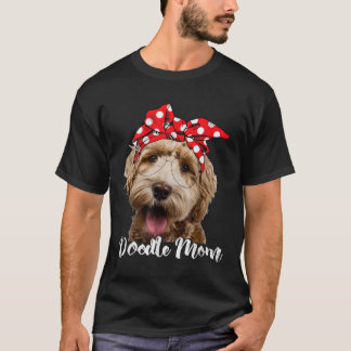 Womens Doodle Mum Labradoodle Aussie Doodle Golden T-Shirt