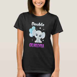 Womens Double Grandma Of Twins T-Shirt