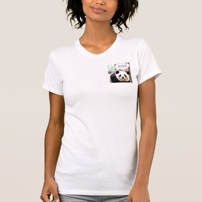 Women's Double-Sided T-Shirts Hamlet Quote Panda (Front)