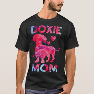 Womens Doxie Mum Weenie Dog Dachshund Mum Graphic T-Shirt