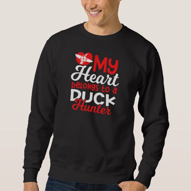 Womens Duck Hunters Wife Hunting  Women Duck Hunt Sweatshirt (Front)