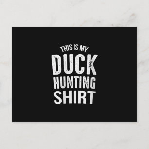 Womens Duck Hunting Gift My Dog Walking Announcement Postcard