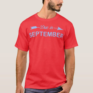 Womens Due In September Pregnant Mum s Pregnancy B T-Shirt