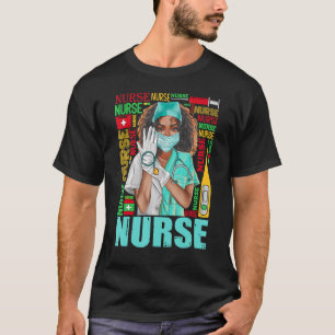 Womens Dy Black Nurse Week 2023 Costume Black Hist T-Shirt
