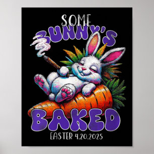 Womens Easter Bunny Funny Weed Smoking Rabbit 4_20 Poster