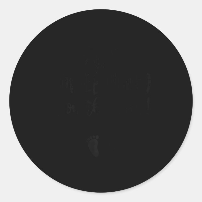 Womens Easter Pregnancy Announcemen Somebunny Is O Classic Round Sticker (Front)