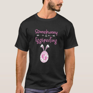 Womens Easter Pregnancy Announcement Pregnant Girl T-Shirt