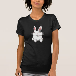 Women's Easter Shirt Pocket Bunny Shirt Tee