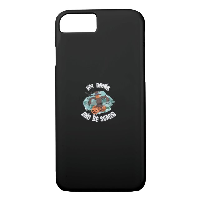 Womens Eat Drink And Be Scary Halloween  Case-Mate iPhone Case (Back)