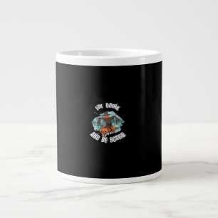 Womens Eat Drink And Be Scary Halloween  Large Coffee Mug