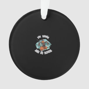 Womens Eat Drink And Be Scary Halloween Ornament