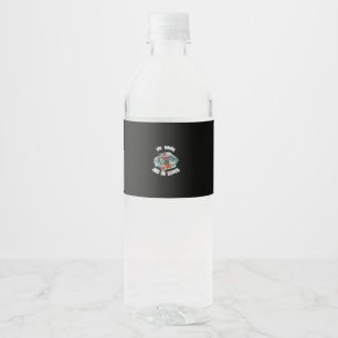 Womens Eat Drink And Be Scary Halloween  Water Bottle Label