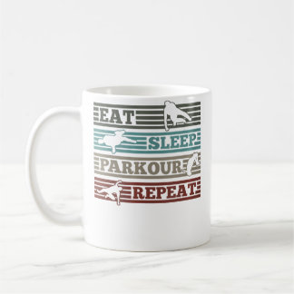 Womens Eat Sleep Parkour Repeat Runner Parkour Coffee Mug