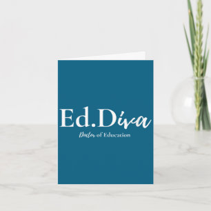 Womens edd doctor of education edd diva doctorate card